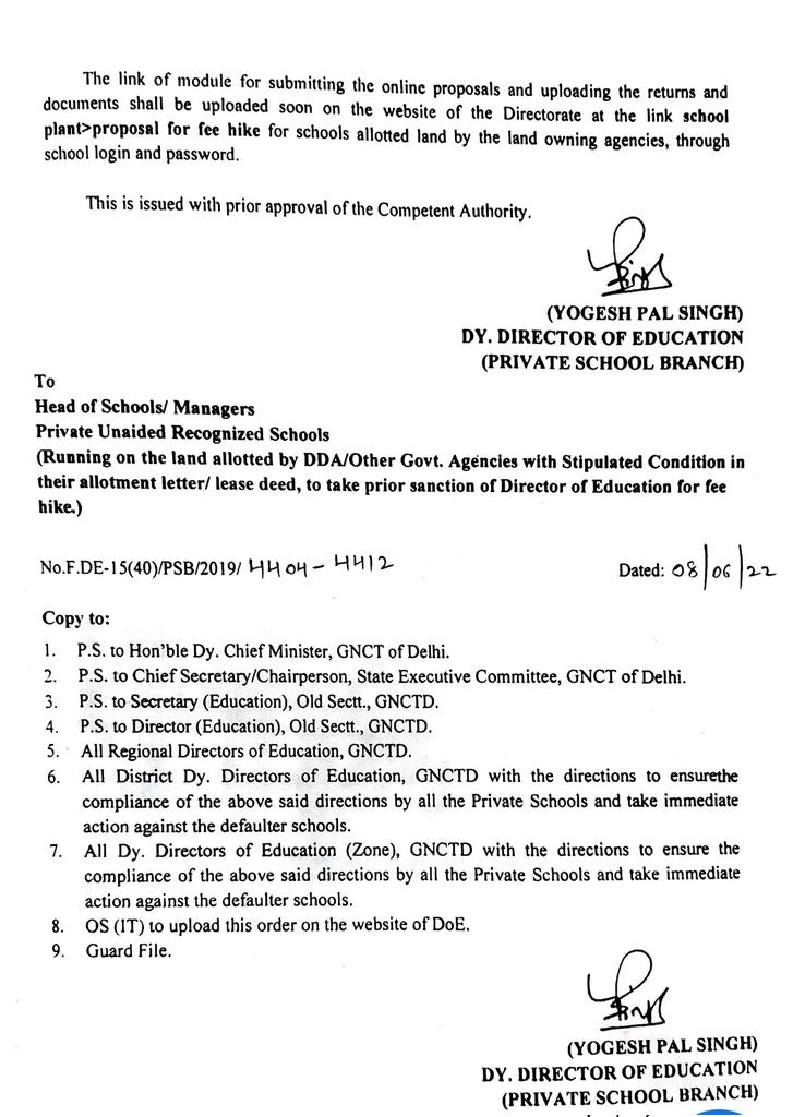 DPSRParents2022's tweet photo. @Dir_Education DPS Rohini had already charged the hiked fees in 2021-22 Session &amp; announced further fee hike for 2022-23 session. Could you Please instruct them to refund the excess fee charged in 2021-22 to parents immediately. Your action awaited @msisodia @ArvindKejriwal  Sir https://t.co/RE4W6gFWu3