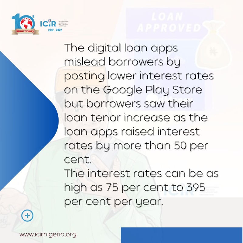 TheICIR's tweet photo. Nigerian fintech companies shame, threaten customers for late payment of loans

DEBT recovery agents of loan apps in Nigeria have continued to shame defaulting borrowers against the nation’s cyber laws, while the loan app companies charge borrowers high-interest rates.

Swipe 👉🏾