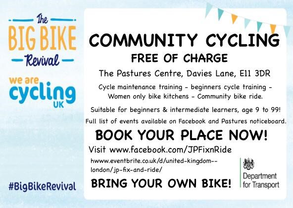SaveOurPastures (@saveourpastures) on Twitter photo A brilliant FREE opportunity for less experienced cyclists of all ages! <a href="/WFEcho/">Waltham Forest Echo</a> <a href="/wfcouncil/">Waltham Forest Council</a> <a href="/our_wf/">Waltham Forest Communities & Participation Team</a> <a href="/Leytonstoner/">Leytonstoner</a> <a href="/CannHallCan/">CannHallCan</a> <a href="/CannHallCllr/">Cann Hall Councillor</a> @MPSCannHall <a href="/Leytonstonemum/">Leytonstone Mum</a> A brilliant FREE opportunity for less experienced cyclists of all ages! <a href="/WFEcho/">Waltham Forest Echo</a> <a href="/wfcouncil/">Waltham Forest Council</a> <a href="/our_wf/">Waltham Forest Communities & Participation Team</a> <a href="/Leytonstoner/">Leytonstoner</a> <a href="/CannHallCan/">CannHallCan</a> <a href="/CannHallCllr/">Cann Hall Councillor</a> @MPSCannHall <a href="/Leytonstonemum/">Leytonstone Mum</a>