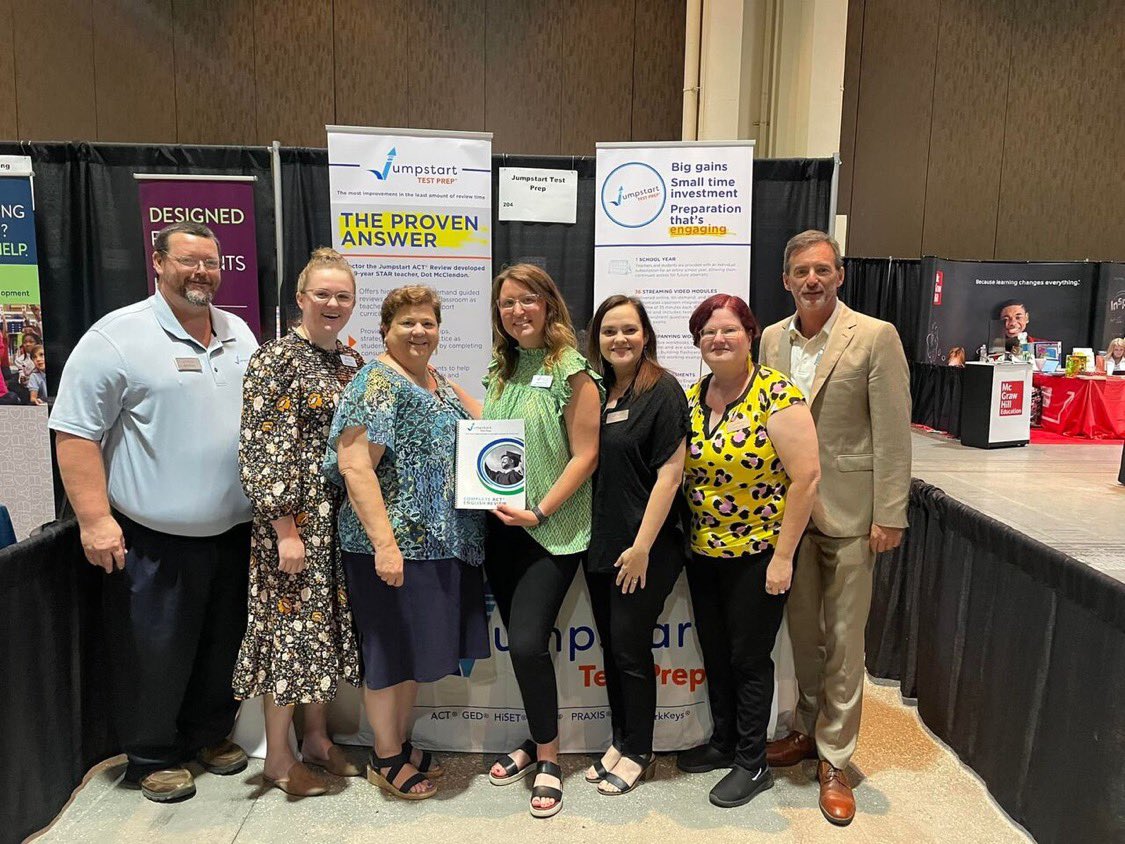 Jumpstartprep's tweet image. Connecting teachers and parents to Jumpstart's proven #ACT and #ACTWorkKeys prep reviews at the “Making Connections Conference" will get more scholarships for students headed to college or needing work skills asssessment. Higher scores speak volumes about Jumpstart Test Prep!