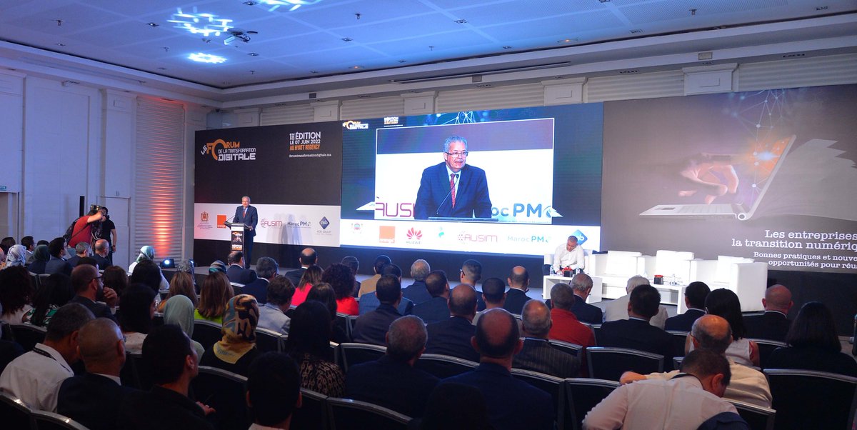 Ministere_TNRA's tweet photo. M Ahmed Laamoumri , Secrétaire Général du @Ministere_TNRA,a pris part, le 7 juin 2022, à l’ouverture de la 1ère édition du forum de la #transformation_digitale, sous le thème « Les Entreprises et la #Transition_Numérique? Bonnes Pratiques et Nouvelles Opportunités pour Réussir » https://t.co/Ybx5oPJBHM