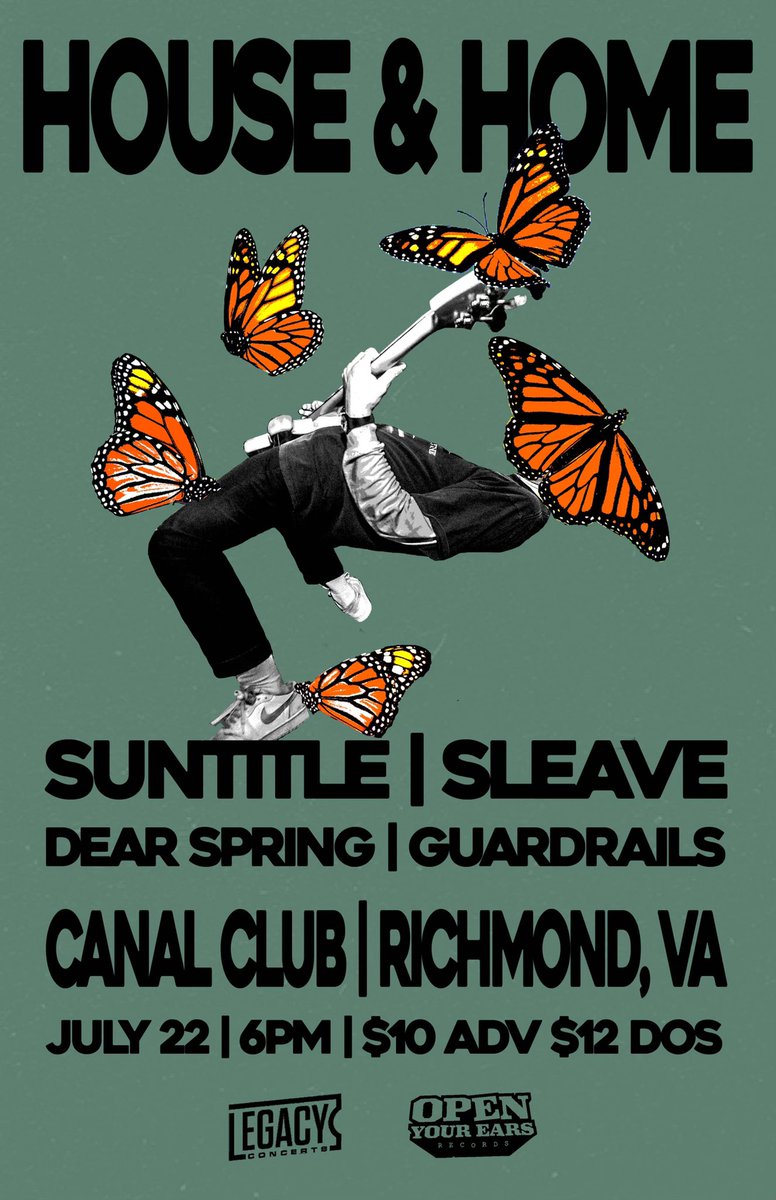 Sleave Official (@sleaveband) on Twitter photo Fun one with friends in July ! <a href="/HouseandHomeRVA/">House & Home</a> <a href="/SuntitleBand/">SUNTITLE</a> @GUARDRAILS_RVA <a href="/DearSpringDC/">Dear Spring</a> <a href="/TheCanalClub/">The Canal Club</a> Fun one with friends in July ! <a href="/HouseandHomeRVA/">House & Home</a> <a href="/SuntitleBand/">SUNTITLE</a> @GUARDRAILS_RVA <a href="/DearSpringDC/">Dear Spring</a> <a href="/TheCanalClub/">The Canal Club</a>