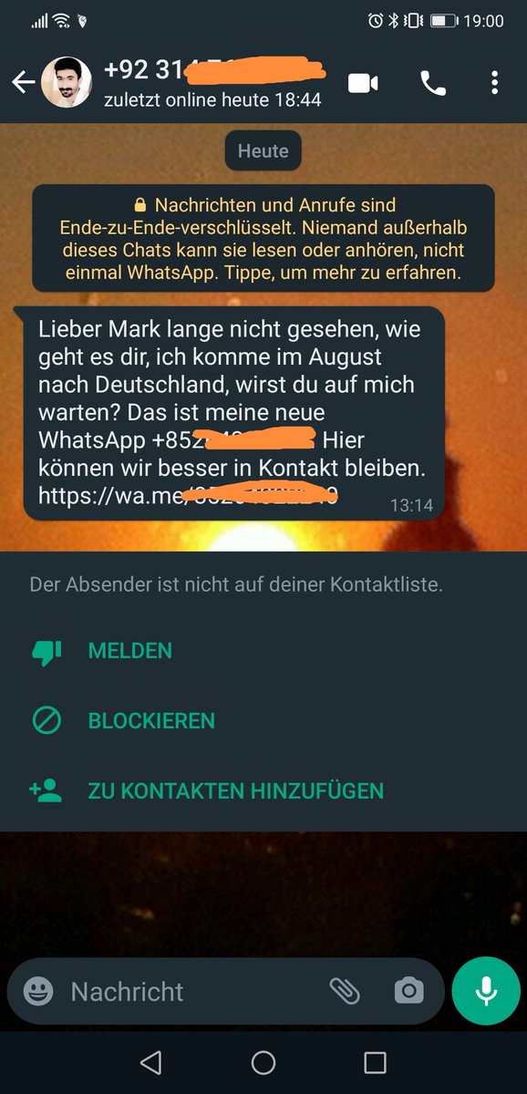 Brauch mal eure Hilfe. Hat er nur eine falsche Nr im Handy oder eine neue Spam Masche?