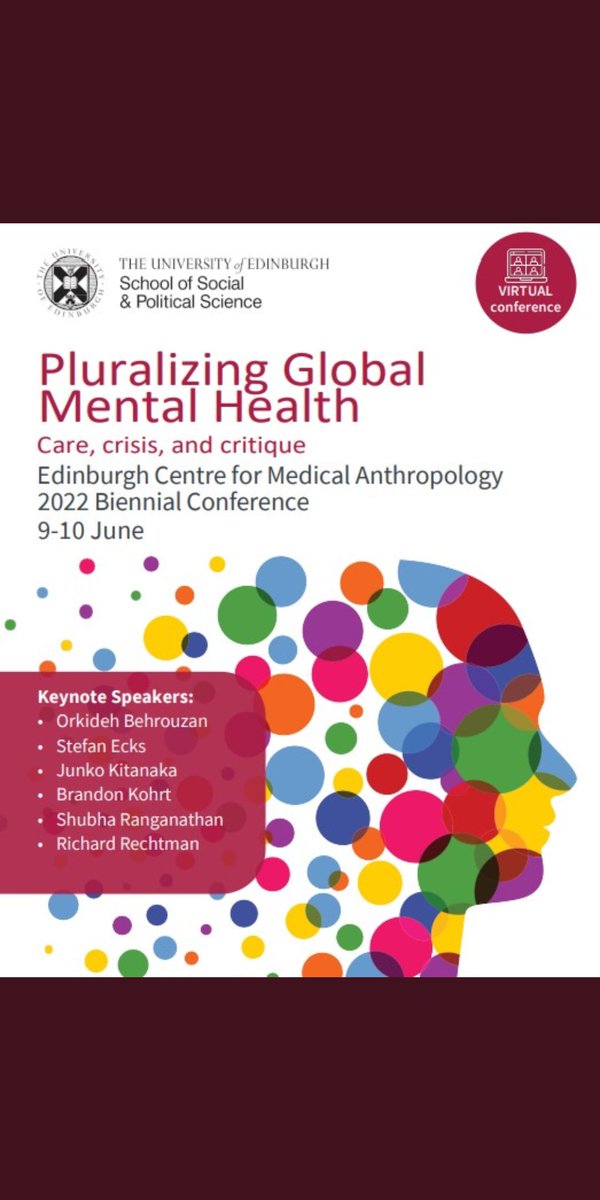 achiumento's tweet photo. Fantastic two days critically considering where we are & where we are going in #globalmentalhealth at the #edCMA conference. So many inspiring, challenging & thought provoking talks from an incredible line-up of speakers. Looking forward to continuing the conversations #edGMH https://t.co/rc7LWWEpKy