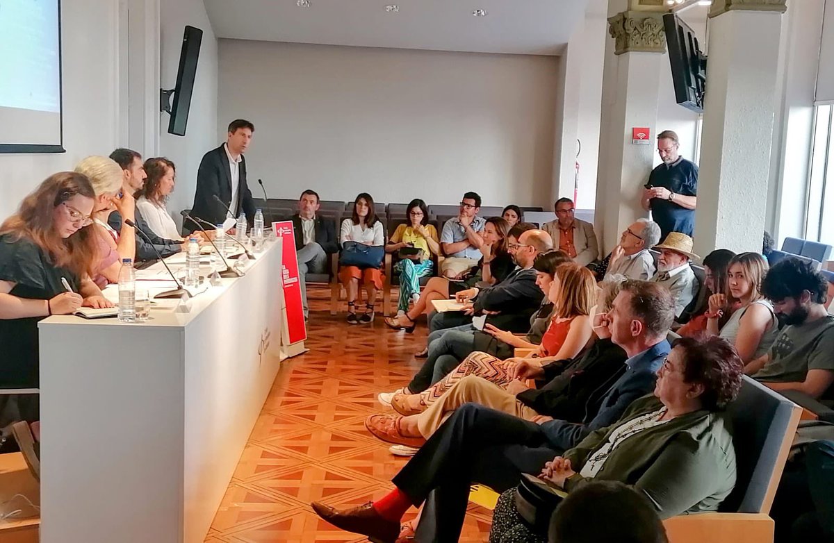jordisolef's tweet photo. The 1st Catalonia Progressive Forum, gathering parties from Europe &amp; the Americas, has started. After welcoming words from @Esquerra_ERC Vice-secretary General @sarabailac and myself, the inaugural panel is discussing new challenges for global governance #CatProgressiveForum https://t.co/0dp6pXgyd9