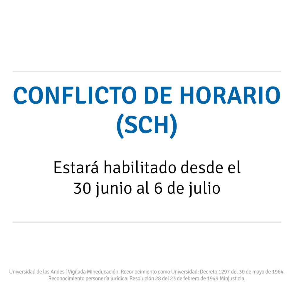 MediUniandes's tweet photo. #EstudiantesPregrado
📢 Única fecha para la inscripción de materias de 20 semanas ➡️ 30 de junio https://t.co/QgNM8MtaGu