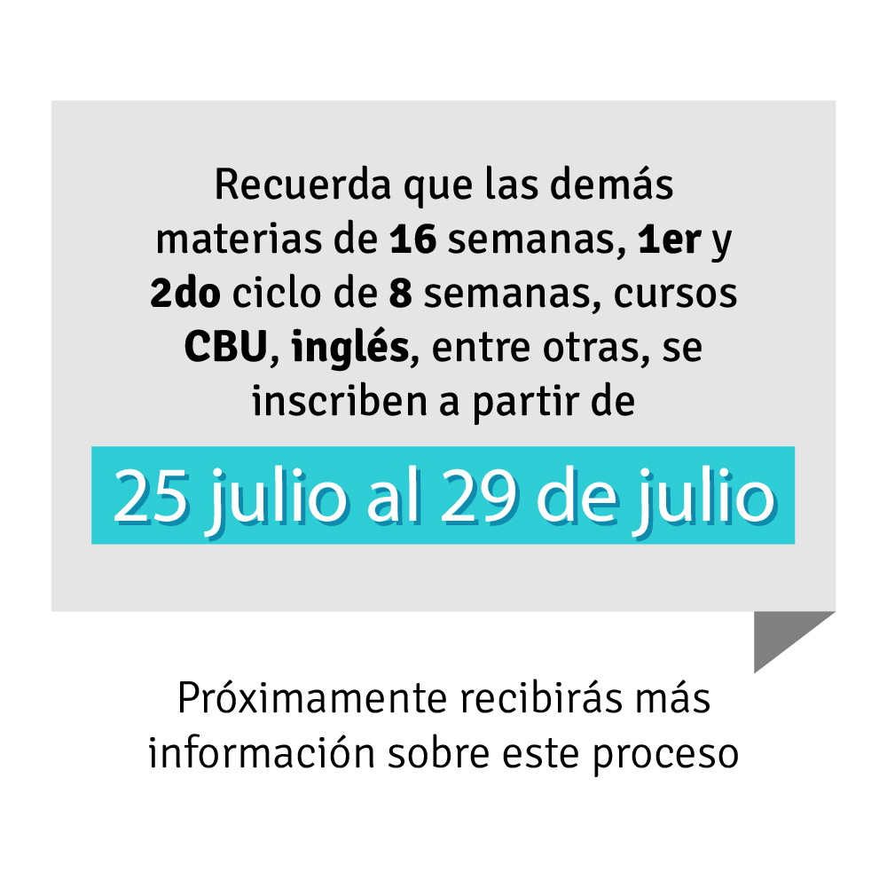 MediUniandes's tweet photo. #EstudiantesPregrado
📢 Única fecha para la inscripción de materias de 20 semanas ➡️ 30 de junio https://t.co/QgNM8MtaGu