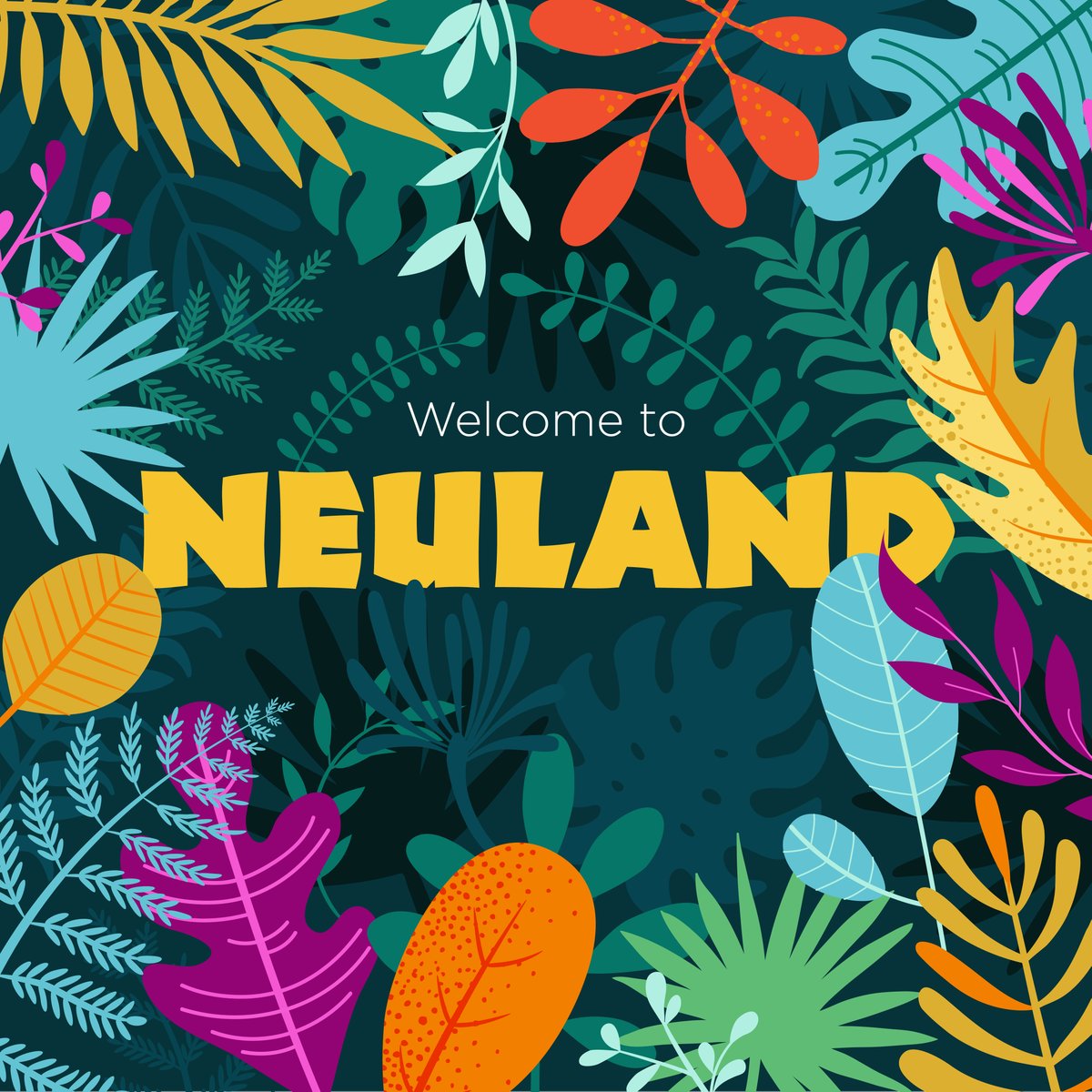 B1Creative's tweet image. #Neuland was designed in 1923 by #RudolfKoch who manually cut the punches, meaning that there are slight variations as you go up in pt size. It's uppercase only, but an inline version #NeulandLicht was designed 5 years later - it has a certain Jurassic vibe, don’t you think? 🍃