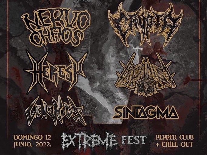 BBeat105's tweet photo. #Venemous / @BBeat105!!! @Krisiun, #Chemicide, #NervoChaos, #CRYPTA, @heresycr, #Paganist, #Sintagma, #UnholyPleasure 

#ButtsBarMetal #PepperClub

#ExtremeFest 

#VenemousSpareNoLives. 

#ThrashInGlory #SpareNoLives

#StayBlast
#BlastBeat105 https://t.co/UPTRwCYzdi