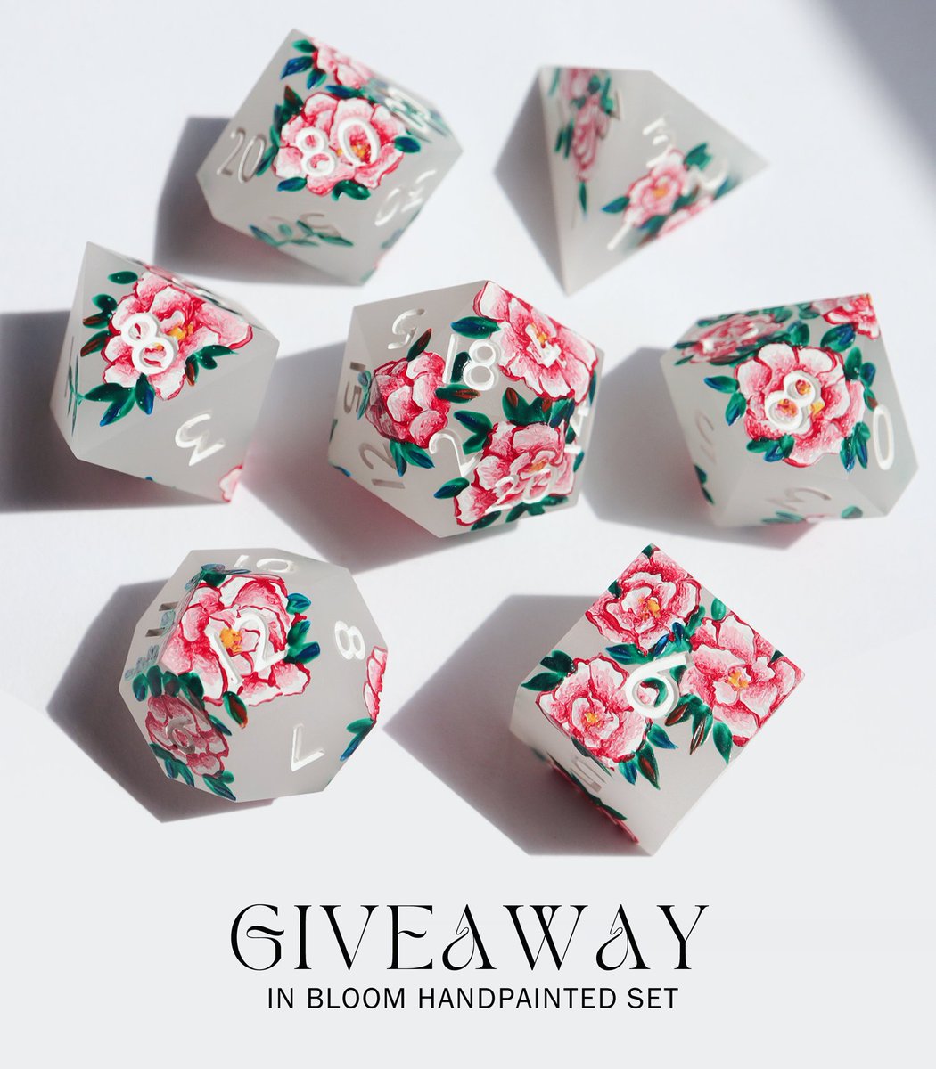 EVERYTHINGDICE's tweet image. GIVEAWAY! 🌸🌿 To celebrate our Kickstarter, live NOW, we're going to be holding a giveaway every week! Ends 6/15. Good luck everyone!

To enter:
1. Follow us
2. Like + RT this post

We're also giving away a second set over on Instagram!
instagram.com/everythingdice

#dnd #dice