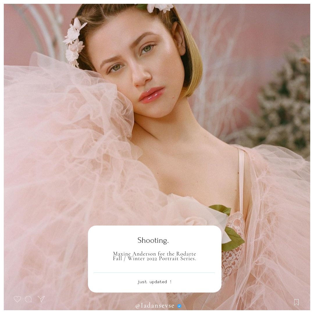 ⠀⠀⠀⠀⠀⠀⠀⠀⠀⠀⠀                  
⠀⠀. ˚◞۵ ⃗  Maxine Anderson
⠀⠀⠀⠀⠀⠀for Rodarte 2022.
⠀⠀⠀⠀  ⠀⠀     ⠀ ⠀⠀──── · · ⠀⠀⠀⠀⠀⠀⠀⠀⠀⠀⠀