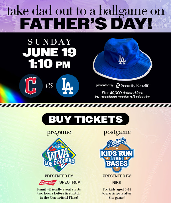 techturepub's tweet photo. Buy your father the best gift ever, a day at the park! 

https://t.co/qWuKEMiE62

#FathersDay #FathersDayGiftIdea #GiftIdea #Dodgers https://t.co/3gdckInxUI