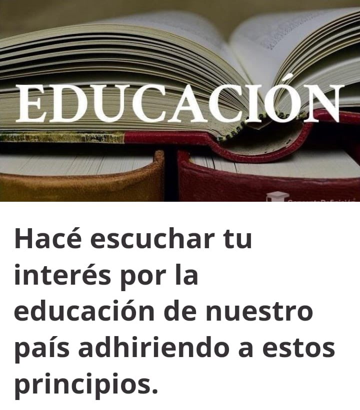 PadresOrgFed's tweet photo. Hacé escuchar tu interés por la educación de nuestro país.
✍🏻Firmá la petición

🤍Danos fuerza, adherí a los siguientes principios: https://t.co/lFtQXKCuMt https://t.co/3NhozxGePq