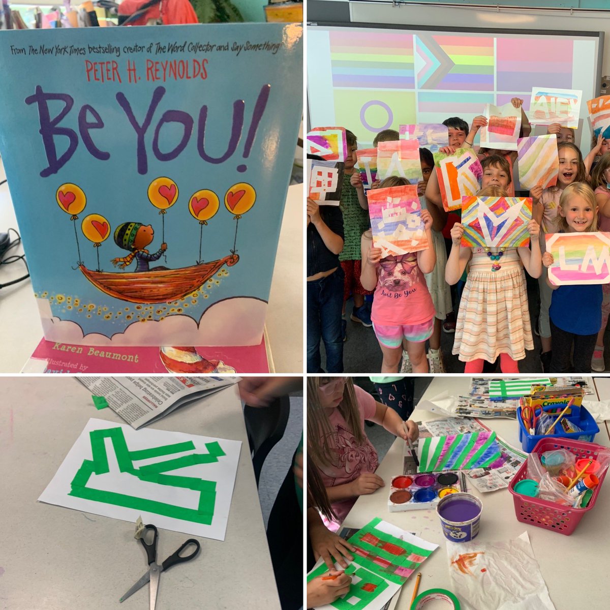 Wrapping up PRIDE week, by designing our own flags!  <a href="/KCAKentville/">KCA</a>