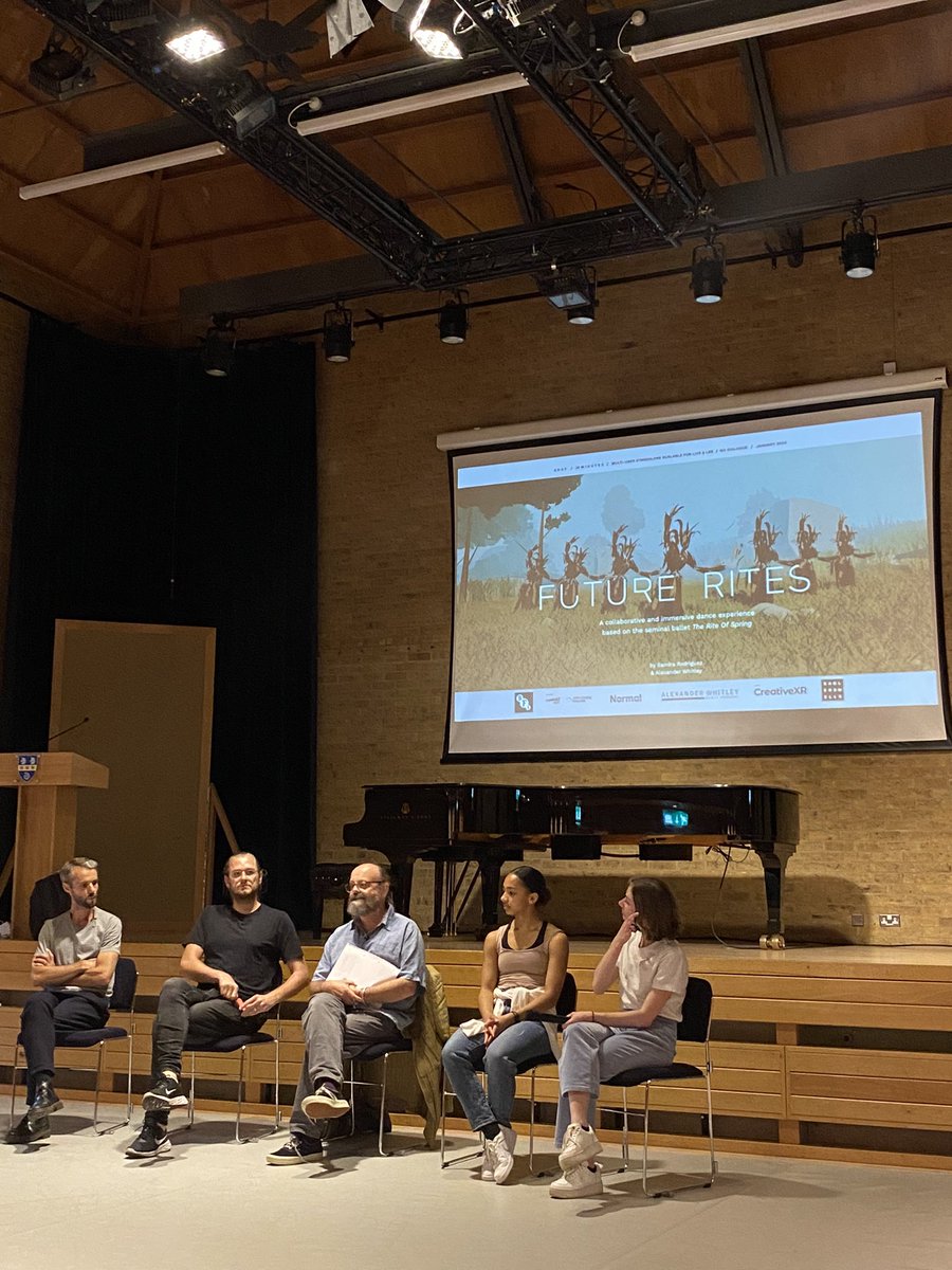 rambertschool's tweet photo. Final panel of the day @dansox_sthilda with students/graduates from @rambertschool and @alexwhitley #DanceResearch #DanceTechnology https://t.co/iZ2jq8jysV