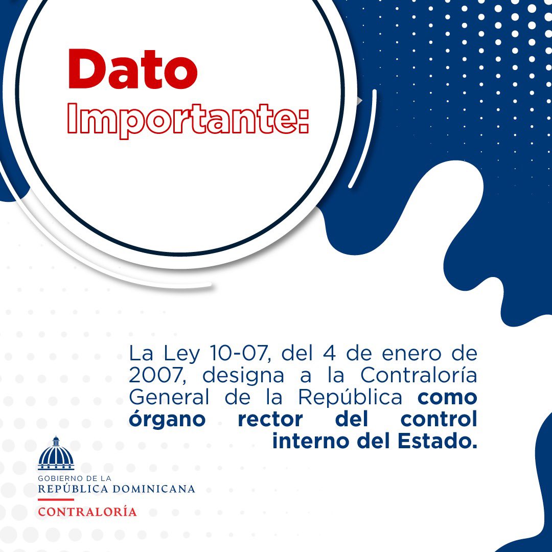 ContraloriaRD's tweet image. ¿Sabías este dato importante de la Contraloría General?

#ContraloríaRD #CGR #SomosControl