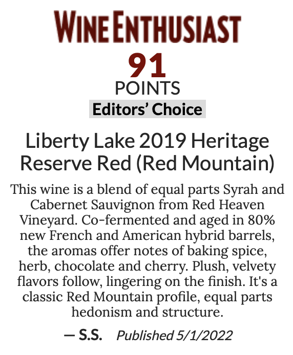 LibLakeWine's tweet photo. Our 2019 Heritage Reserve blend releases TODAY! Thanks for the kind words @wawinereport! #WaWine #RedMtnUnfiltered #NoWaterAdded 

Buy it here -> https://t.co/cdnGr34y3w
Or visit the tasting room Fri 12-8PM, Sat/Sun 12-5PM https://t.co/woCbJLmr5B