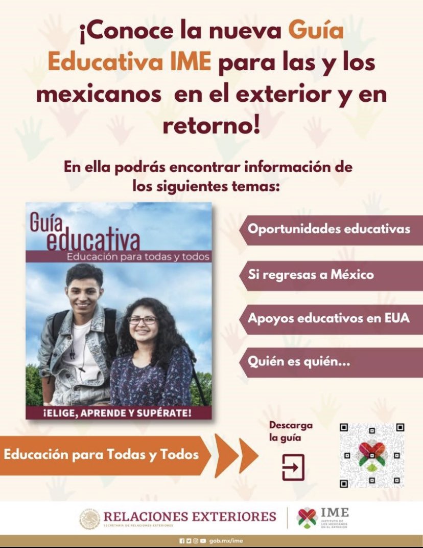 Conoce la nueva Guía Educativa IME y las oportunidades que ofrece para la comunidad !! 😊