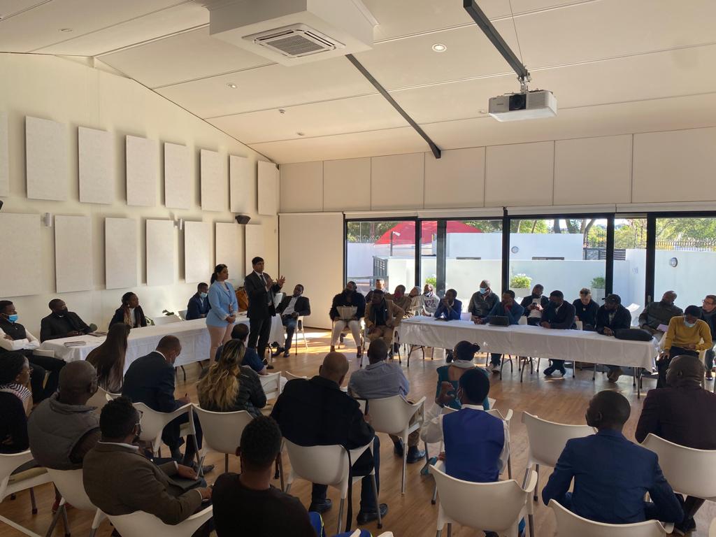 IndiainNamibia's tweet photo. Unprecedented response 2 our invite for business meets with IETO delgn. 280 Namibian companies visited us today for > 500 business interactions in pharma, med devices, agri, bio-fertilizers, IT, mining etc. @IndianDiplomacy @MEAIndia @DrSJaishankar @MIRCO_NAMIBIA @MOS_MEA @NIPDB https://t.co/7WnJfDZDsf