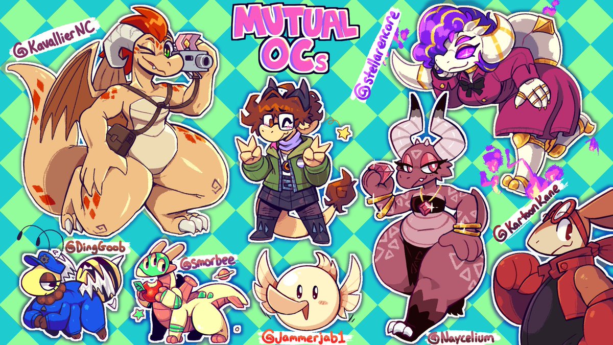 Doodled a page of some of my awesome mutuals characters. I couldn't get to everyone this time, but I want to do it again in the near future!!