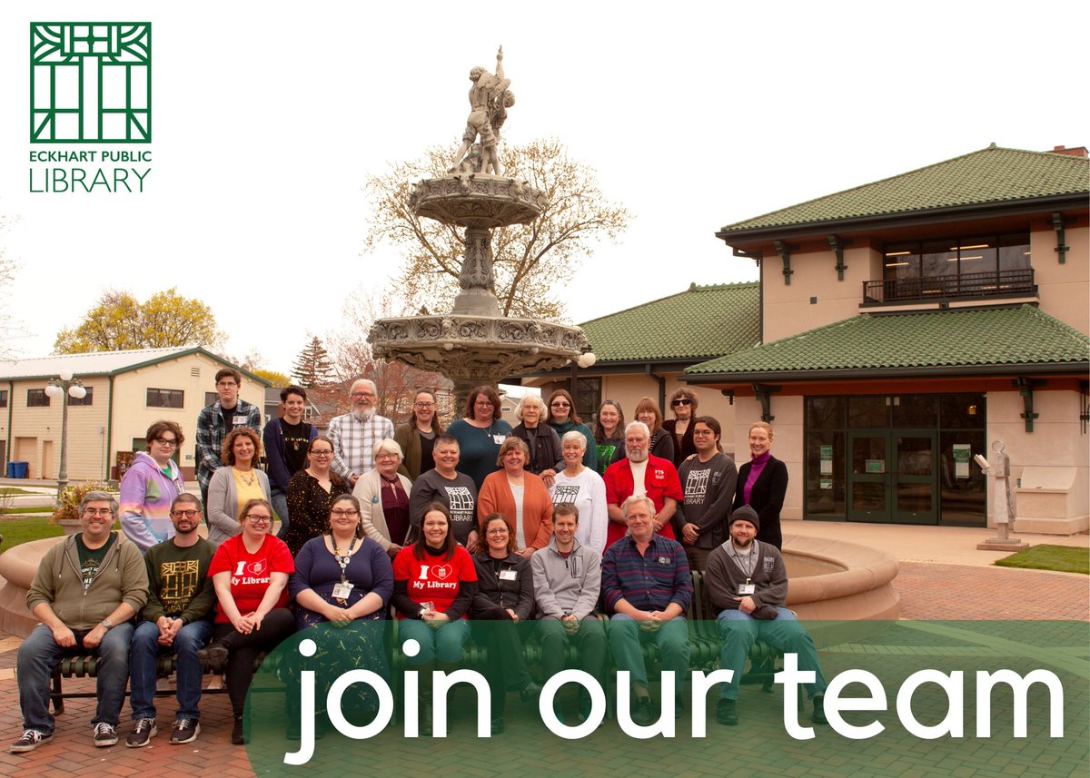 EckhartPL's tweet image. We are excited to announce that we are seeking applications for a Marketing and Communications Support Specialist at EPL. If you&apos;d like to join our team please visit the link below! 
epl.lib.in.us/careers-intern…
#LibraryJobs #IndianaLibraries