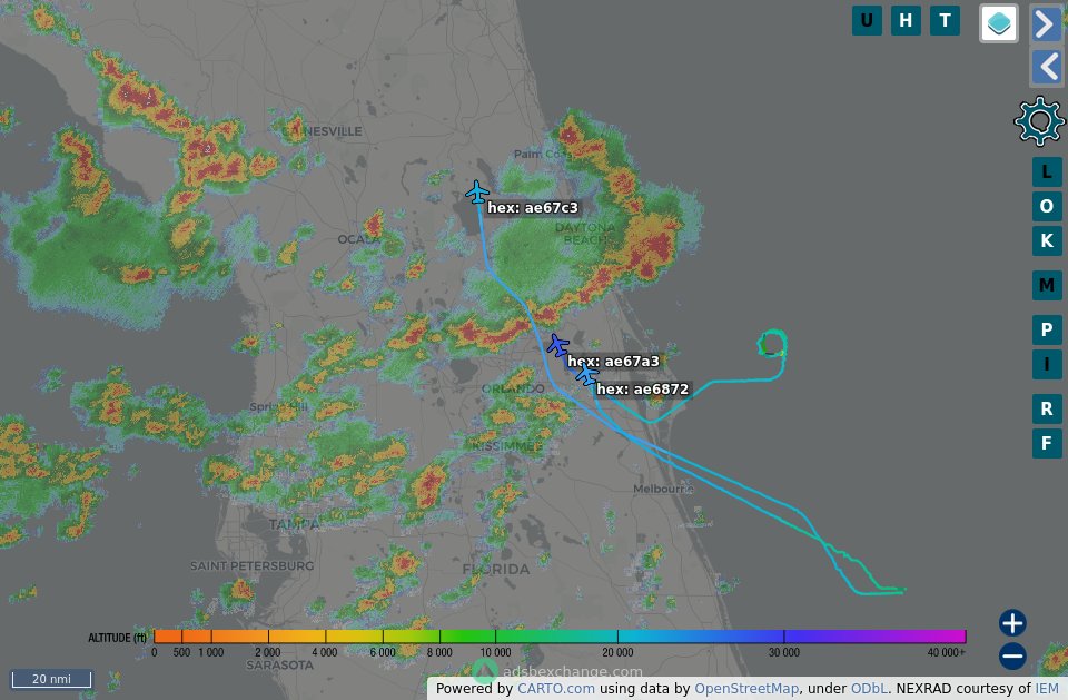 TheIntelFrog's tweet photo. A few P-8As are making their way back to NAS Jax through the afternoon storms after working off the coast of Florida this morning.   
#AE67C3
#AE67A3
#AE6872 https://t.co/J2VP6sdc37