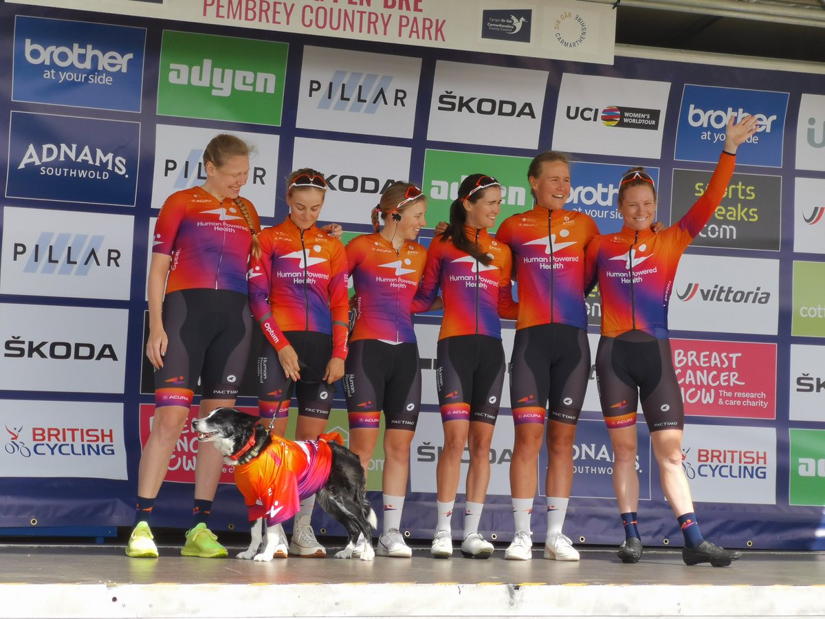 peakcycling's tweet photo. Good fun watching the start of Stage 5 of the Women's Tour of Britain at Pembrey Country Park in Wales #WomensTour #UCIWWT https://t.co/AlMzAC6baO