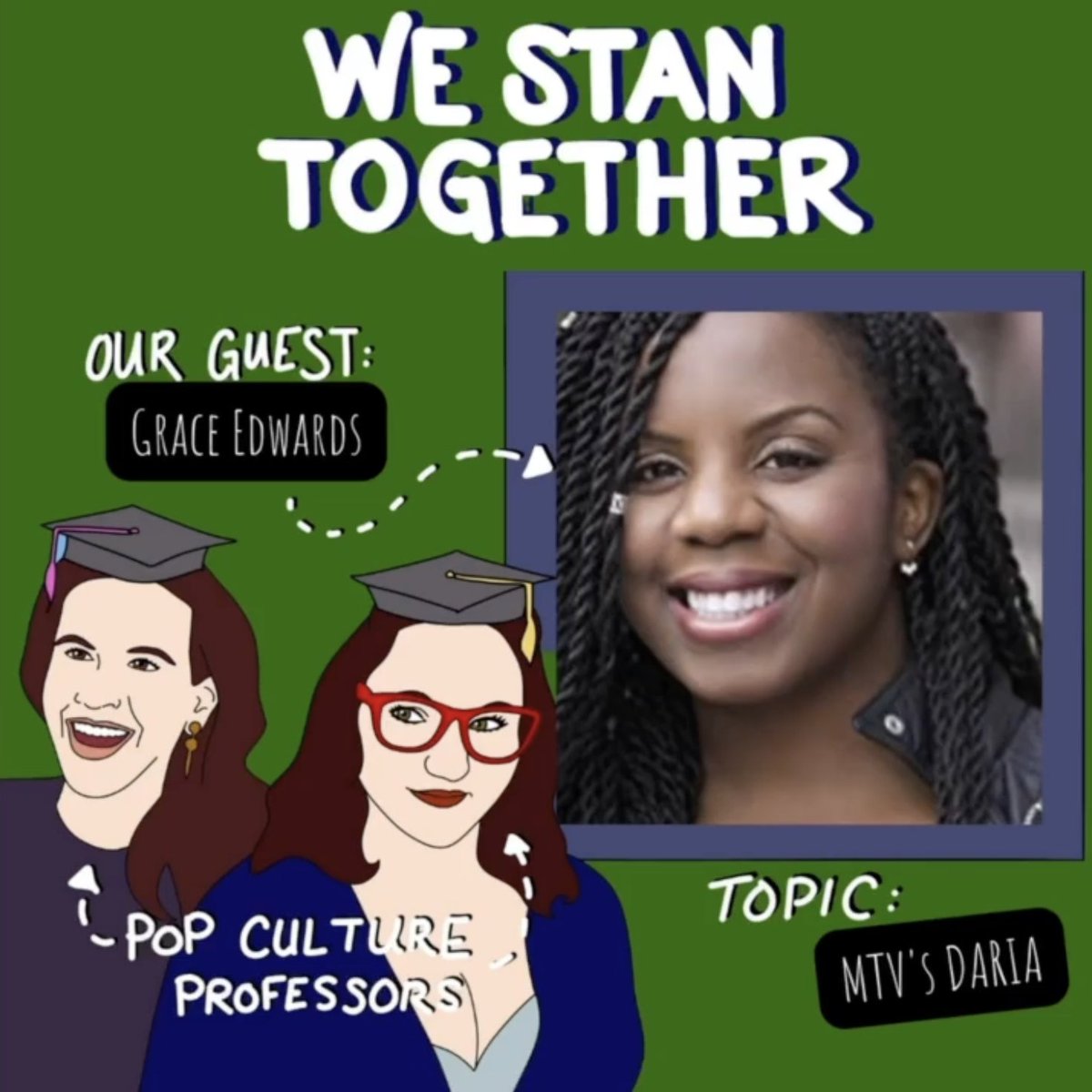 WeStanSocial's tweet photo. We talk DARIA with the wonderful @gracyact on this week's @WeStanSocial!

https://t.co/oNPigMWswf https://t.co/CIz2kxBU72