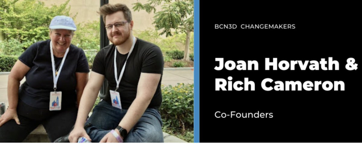 Joan Horvath (@joanhorvath) on Twitter photo Our friends <a href="/bcn3dtech/">BCN3D Technologies</a> recognized @Whosawhatsis and me as Changemakers in #3dprinting today. Check out our thoughts about math universal design principles.
bcn3d.com/nonscriptum-ll… #a11y <a href="/ChanceyFleet/">ChanceyFleet@mas.to on Mastodon</a> <a href="/TVI_ting/">Yue-Ting Siu</a> <a href="/make/">Make:</a> Our friends <a href="/bcn3dtech/">BCN3D Technologies</a> recognized @Whosawhatsis and me as Changemakers in #3dprinting today. Check out our thoughts about math universal design principles.
bcn3d.com/nonscriptum-ll… #a11y <a href="/ChanceyFleet/">ChanceyFleet@mas.to on Mastodon</a> <a href="/TVI_ting/">Yue-Ting Siu</a> <a href="/make/">Make:</a>