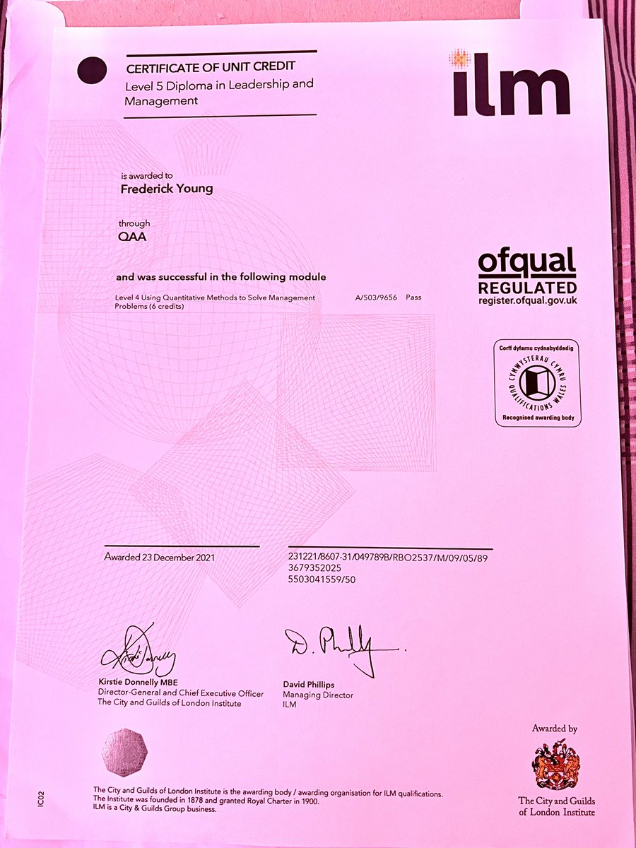 Finally got my diploma’s through the post