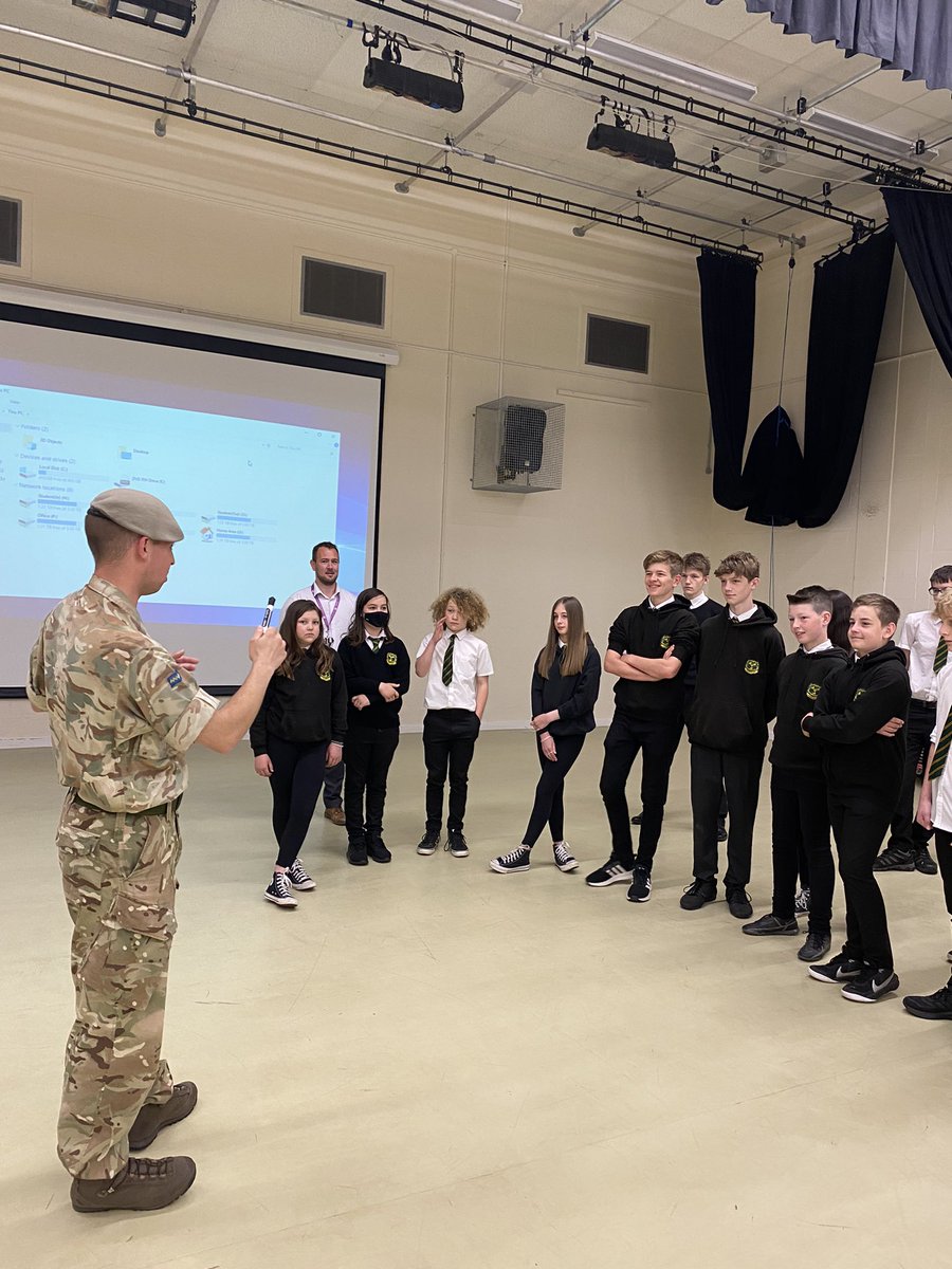 burchell_susie's tweet photo. @MilnesHigh Ambassadors and Prefects had great fun today with the @BritishArmy  developing their leadership skills #bethebestversionofyourself #teammilnes https://t.co/tCfKTBFBFC