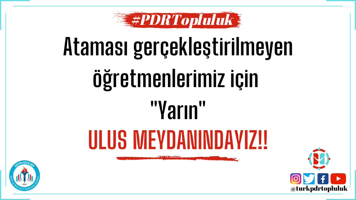mesutyldrm_pdr's tweet photo. Atamaya ilişkin açıklama üzerinden 100 gün geçti ancak henüz öğretmen atamalarına dair bir duyuruya çıkılmadı!!

Yarın 14:00'te ÖĞRETMENLER için atama talebini gür bir sesle haykıracağız 

ÖĞRETMEN ULUS'TA ATAMA NEREDE  ?

#ogretmenyarınulusta

@RTErdogan
@tcmeb
@egitimgucusen https://t.co/GMlGSpJJTh