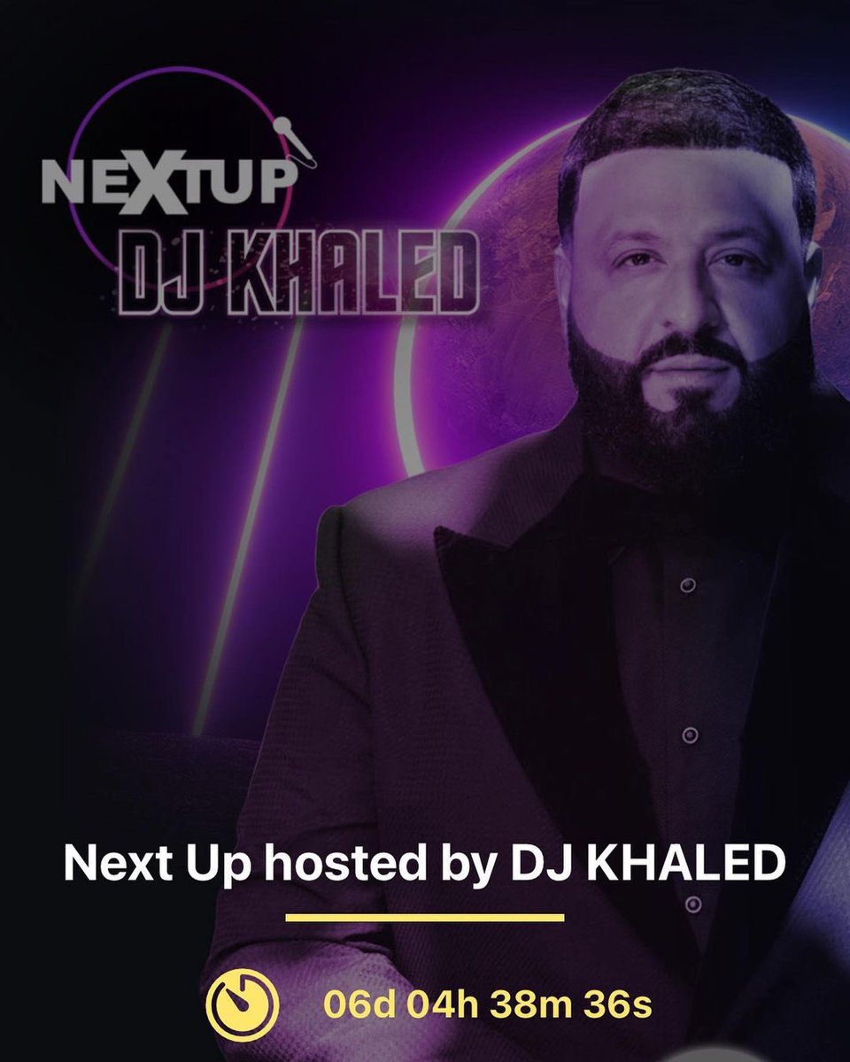 I got approved to be a part of Next Up hosted by <a href="/djkhaled/">DJ KHALED</a> with my new single #MidnightVibe I would love y’all to support and vote in the preliminary rounds starting June 16th 🤞 #biglove