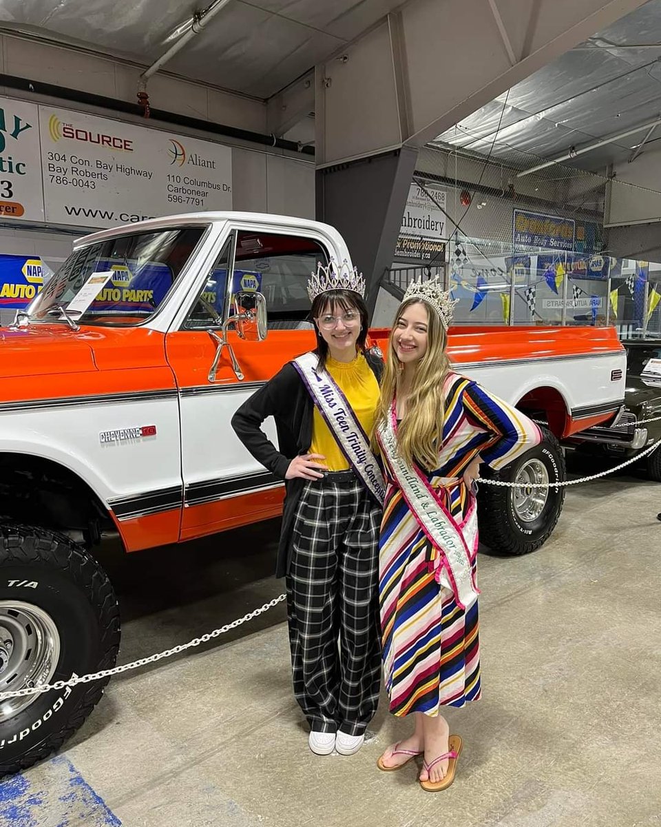 JuniorMissNL's tweet photo. Rebecca and Delilah had a great time at the @baywheelscars Car Show this weekend. 

For more photos check out our facebook page. Want to have our titlehodlers at your event? Visit our website at https://t.co/TkQy4Ja0c0 or email info@tcpageants.com https://t.co/FRtXjCbJ1E