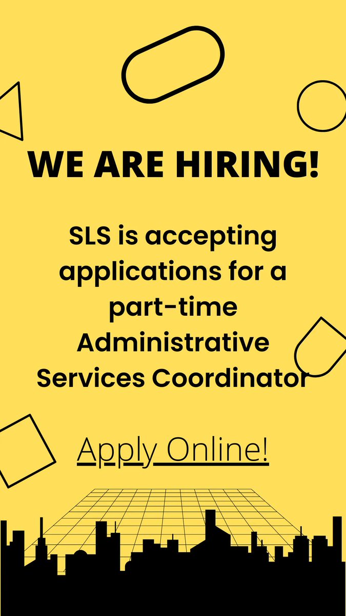 UIStudentLegal's tweet photo. Interested in joining the SLS team? 
.
.
.
[ID] We are hiring. SLS is accepting application for a part-time administrative services coordinator. Apply Online https://t.co/gHRe3J17r3 [End of ID] https://t.co/CnslqXRTOt