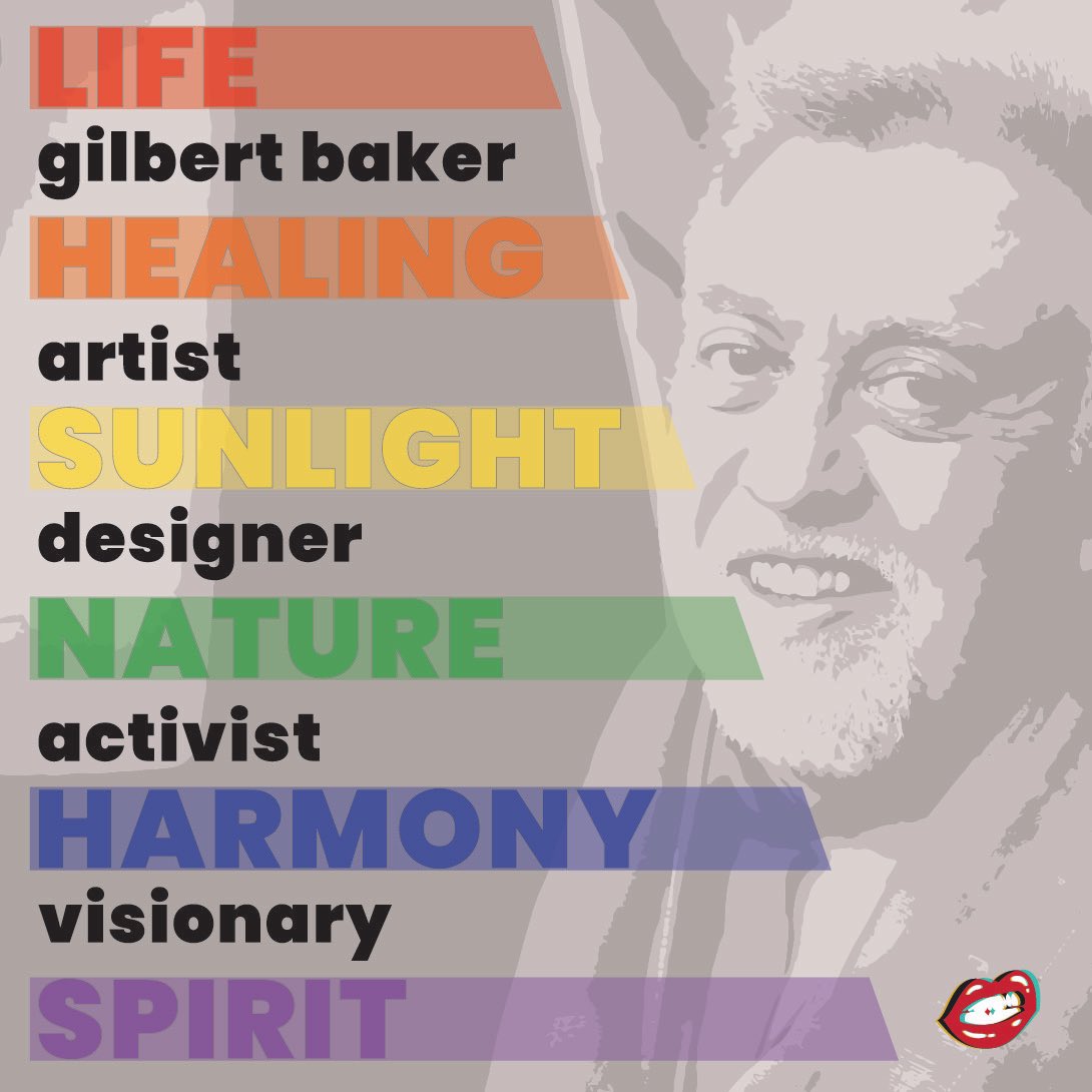 Did you know Gilbert Baker is the CREATOR of the pride flag?? 🏳️‍🌈 Baker was an openly gay man and was urged by Harvey Milk, the first openly gay elected official to create this symbol for the community. #HappyPride #lqbtq #PrideMonth