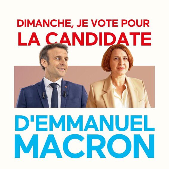 Pour une majorité large pour le Président de la République, pour le progrès, pour la transition écologique, pour la France, dimanche je vote <a href="/Vthomas_63/">Valérie THOMAS</a>