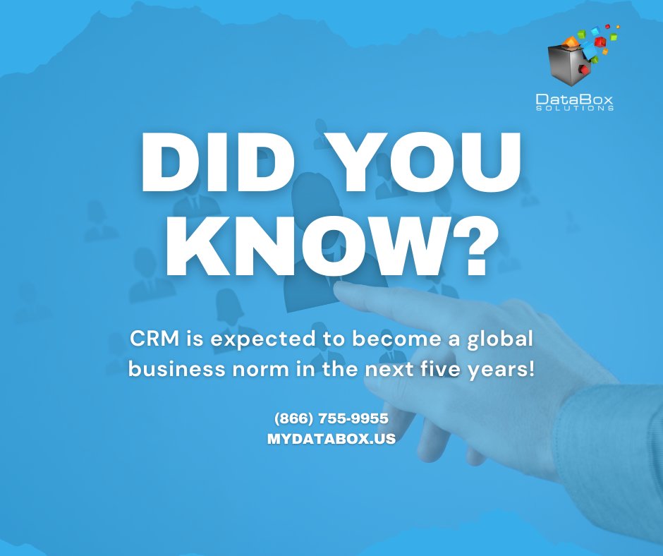 DataboxS's tweet photo. CRM is expected to become a global business norm in the next five years!

Call us at (866) 755 9955
Visit us at https://t.co/UZ581pfRRY
See offers - https://t.co/MjkAlnBmbk

#instabusiness #instabiz #crm #offers #globalbusiness #fiveyears #nft #mtvlamotomamikenia #secawards https://t.co/X8xdgBGICZ