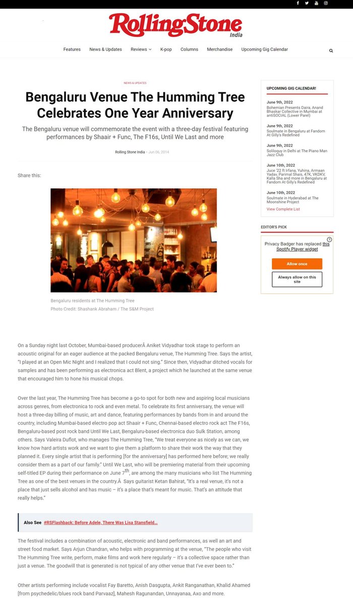 DuflotValeria's tweet image. 8 years ago we celebrated  #TheHummingTree, a space and brand I helped establish in #Bangalore, #India.

In under 1 year we had become "one of the best venues in the country".

 We positively impacted #people, #places and the #planet. Read the thread to know how⏬

#socent #SDGs