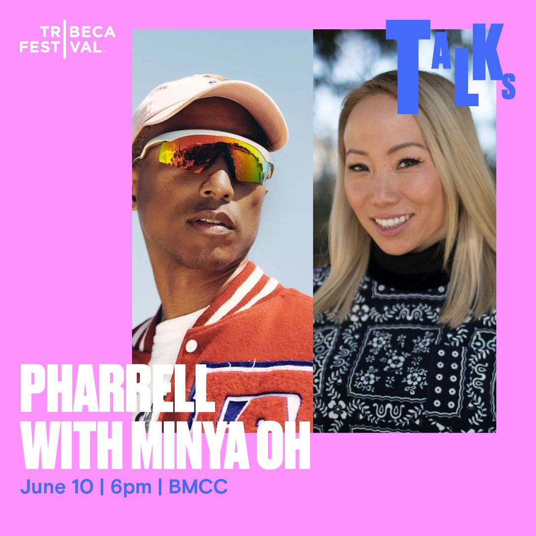 looking forward to seeing folks tonight to chat w/ the one and only @Pharrell at @Tribeca Happy #CashInCashOut day ; )