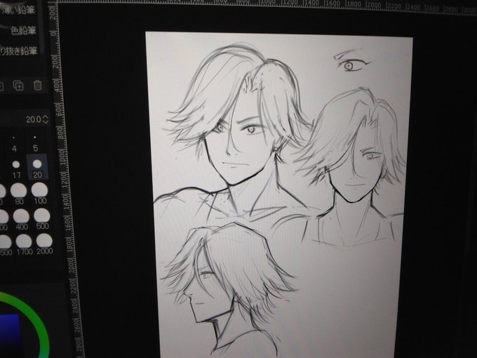 次の依頼に向けて練習中。
もうちょっとイケメン寄りでも良いかも知れない。 