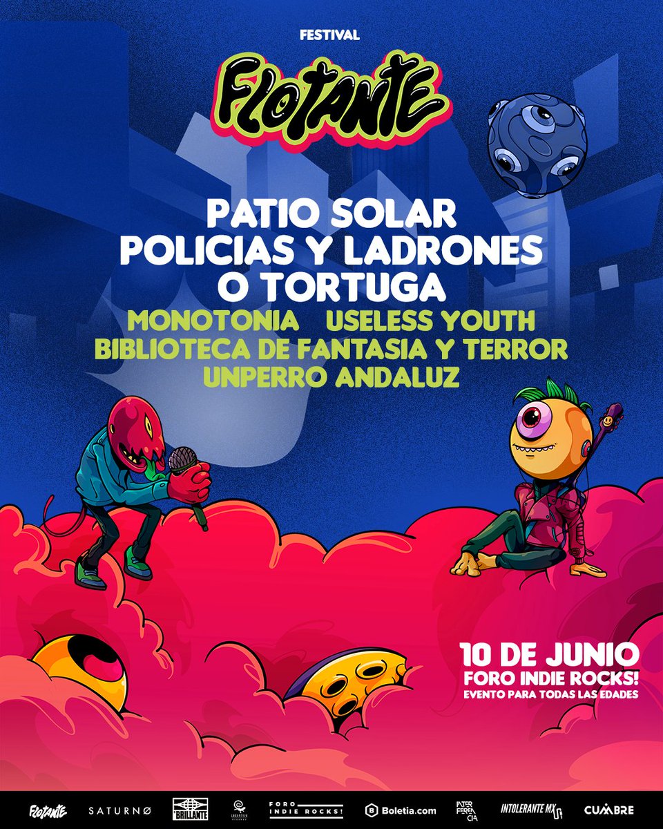 _SignosFM's tweet photo. 💥 Lo que comenzó como un festival virtual, al fin se hace realidad hoy.

No se pierdan el #FestivalFlotante en el @ForoIndierocks con #PatioSolar, @PoliciasYLadron, @O_Tortuga, @uselessyouth_mx y más.

👉 Acá los horarios https://t.co/BW3adSNIwL https://t.co/4xoYpExi0X