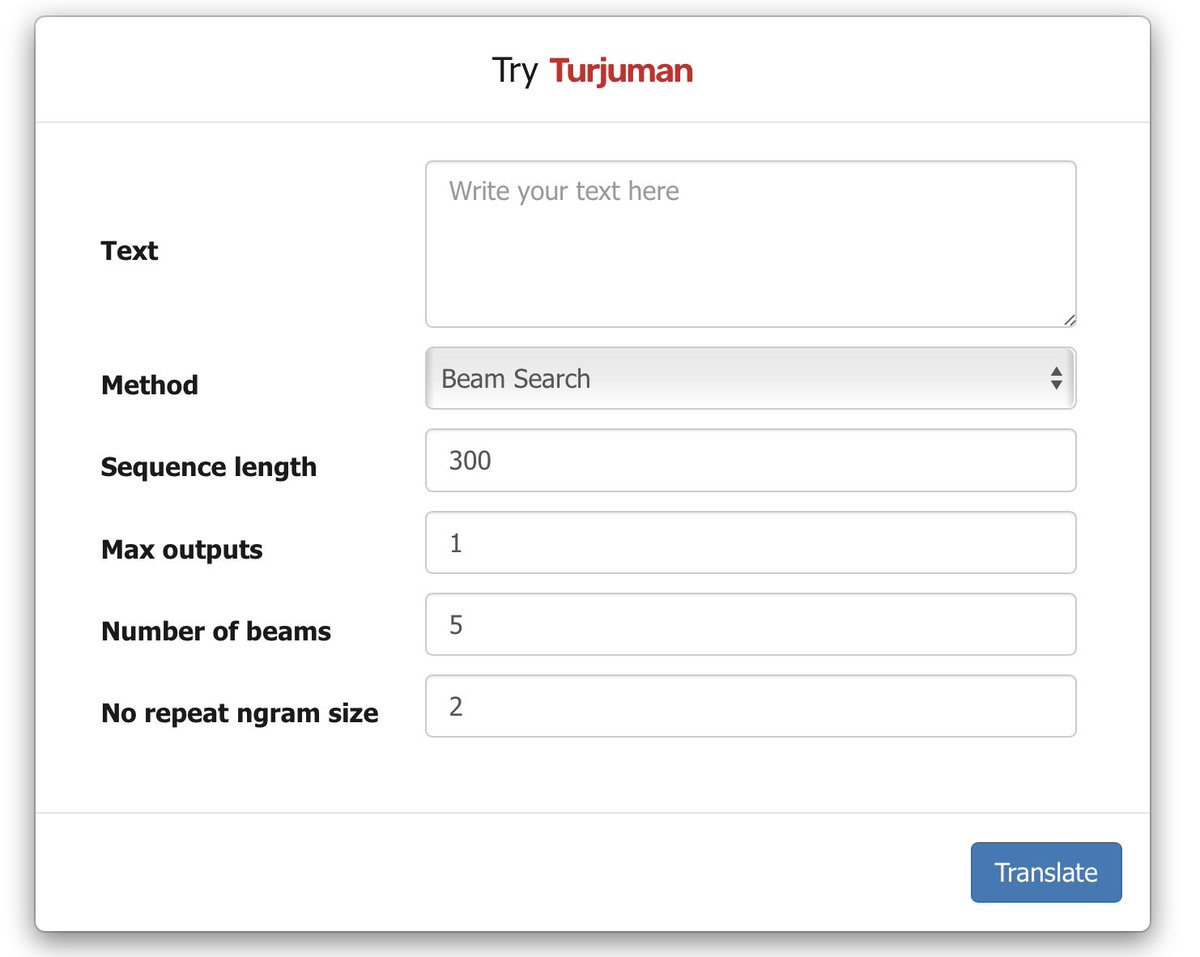 mageed's tweet photo. Try it out! https://t.co/kcykzKnoFh
#TURJUMAN #NeuralMachineTranslation #NLProc #ArabicNLP #deeplearning #AI. 13/n https://t.co/nlD8fl3bEL