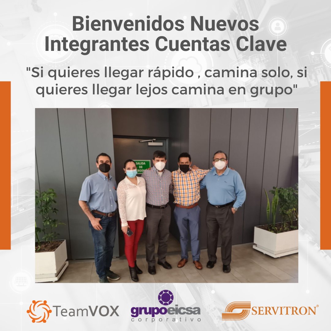 ServitronMX's tweet photo. En Servitron nos emociona ver crecer a nuestro equipo de trabajo #Bienvenidos #CuentasClave https://t.co/r0X9rJBWW8