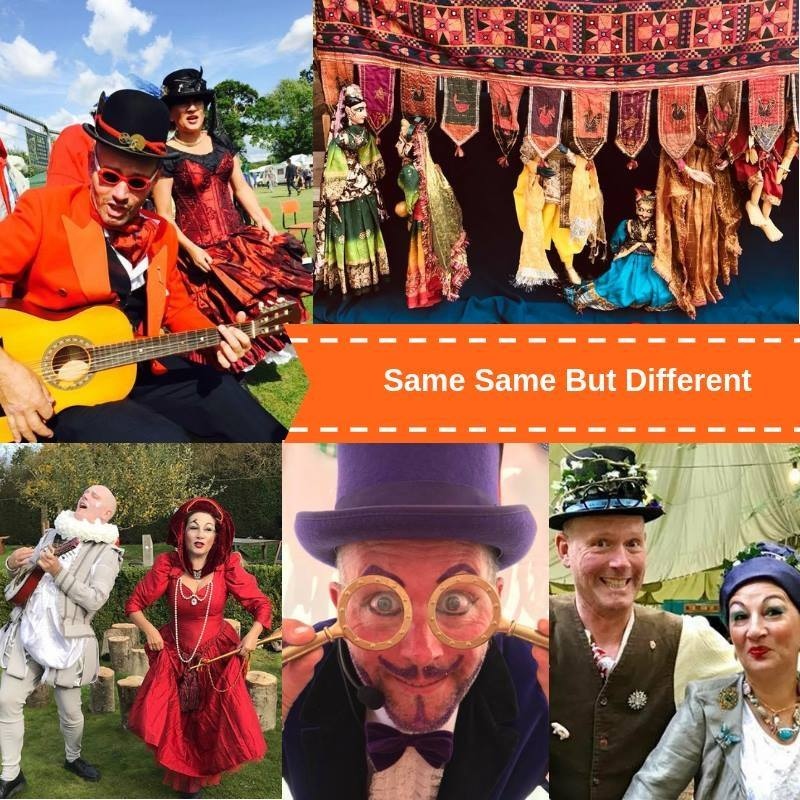 We are very much looking forward to welcoming Same, Same, But Different to our Medieval Fayre on Sunday.
This local theatre company will keep us entertained from 11am-1pm as they mediate the medieval, jiggle the joust and harness the hobby horses; more hysterical than historical!