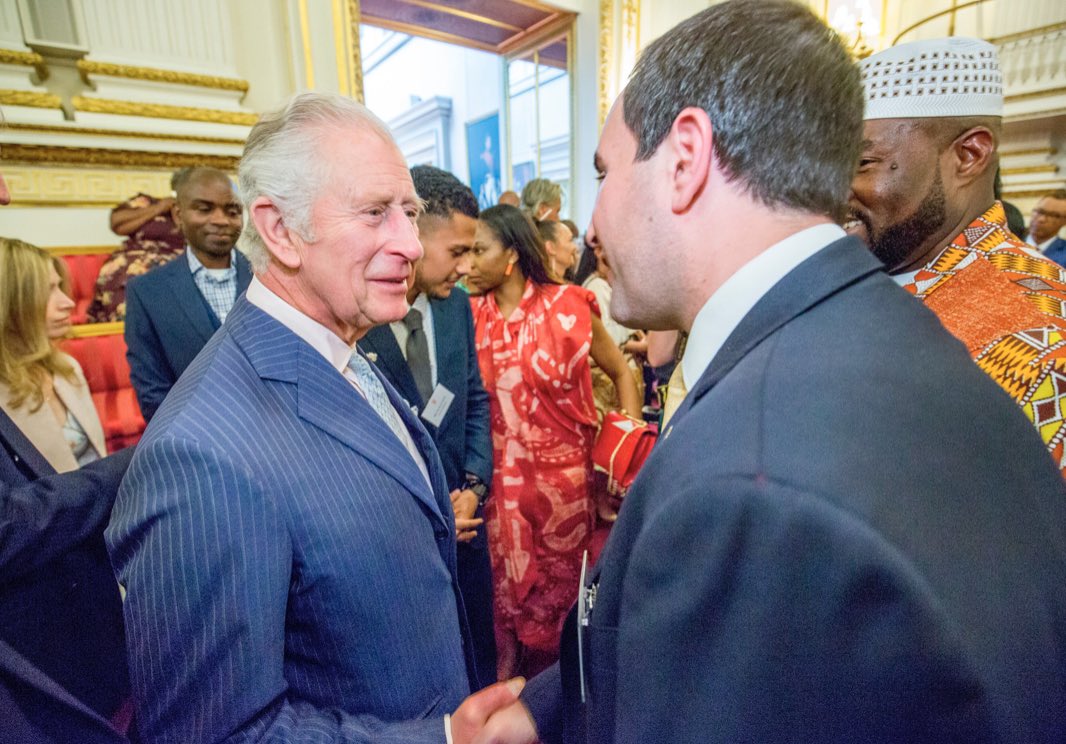 ChrisKaraolis's tweet photo. On behalf of @UKCypriotFed, honoured to have attended #Commonwealth Diaspora Reception at Buckingham Palace with HRH Prince of Wales &amp; Duchess of Cornwall, yesterday

Opportunity to discuss and celebrate #UKCYties &amp; #OurCommonwealth global family https://t.co/QVE6ijkLQ5