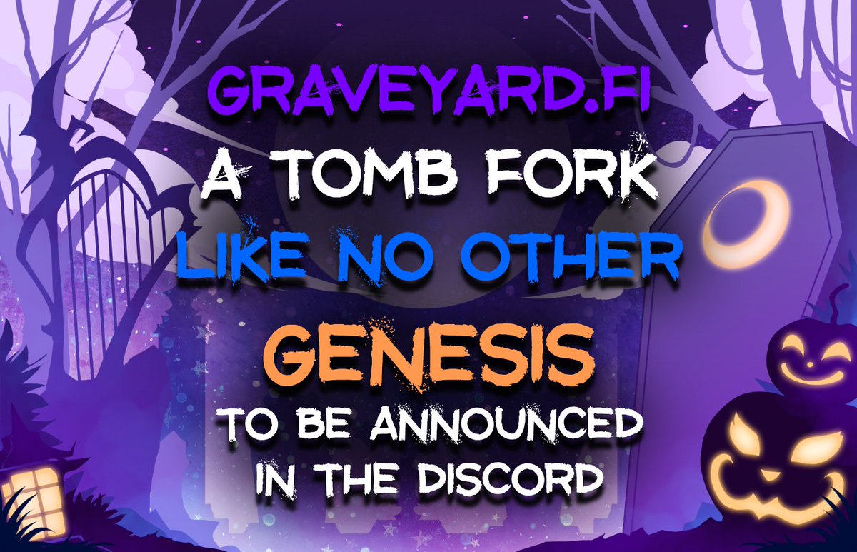 GraveyardFi's tweet photo. A LOT is happening for $COFFIN and soon Graveyard Tomb Fork Genesis.

A reward for those who have been loyal to COFFIN: the strongest community in Fantom 🔥

DC https://t.co/wEui4dWLgZ
TG https://t.co/iBR8OYq8Pm
Join the community ✌

#FTM $FTM #Fantom #defi #passiveincome #BTC https://t.co/gMKjjdAD59