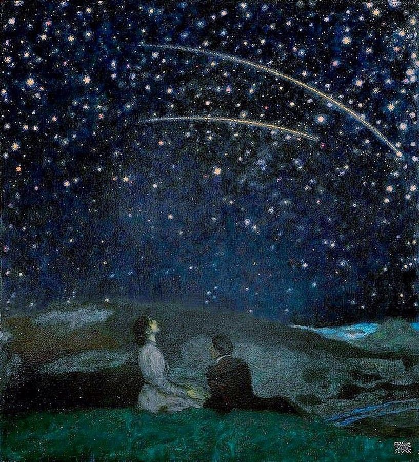 falling stars (ranz and mary stuck), franz von stuck, 1912