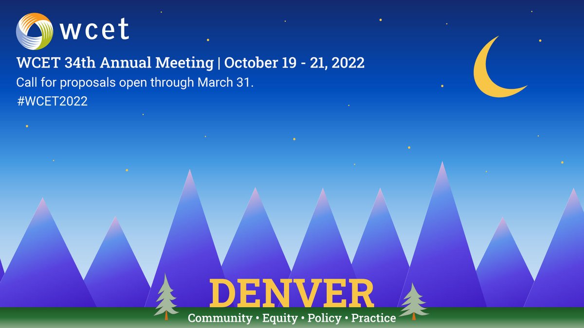 EveryLearnerNet's tweet image. Announcing the @wcet_info 2022 Annual Meeting Closing #Keynote: @ItsDrMordecai, President, @CCAurora presenting Utilizing Technology to Create Mission-Driven and #Equity-Centered #AcademicPathways. Join us in Denver, Oct 19-21!

Learn more and register: ow.ly/LEOz50Jsy8l