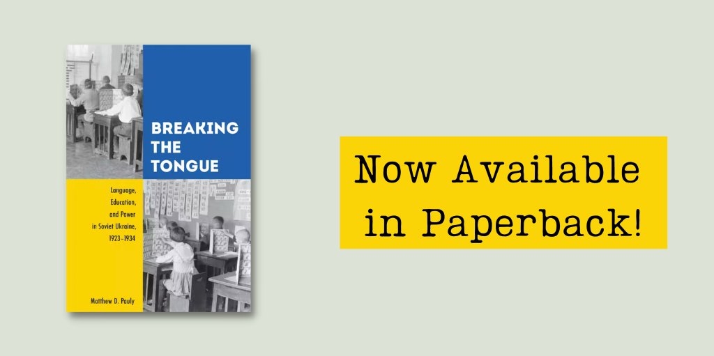 utpress's tweet photo. Breaking the Tongue by @MatthewDPauly examines the implementation of the Ukrainization of schools and children’s organizations. Now available in paper: https://t.co/GS7CDvp1GY #SlavicHistory #Ukraine #Twitterstorians https://t.co/TXWPblvmUQ